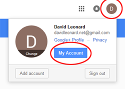Fig 1 - Accessing Google Account Info