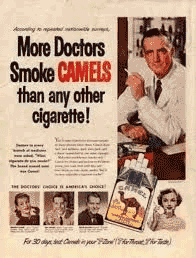 Camel Cigarettes advert