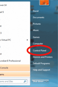 Control Panel - Windows 7