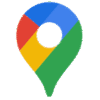 Google map pin in red, yellow, blue, and green. Used to pinpoint a location on a map. Attrib: Google