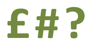 Confused by £s and #s? It all depends on the keyboard layout file Pound sterling (£) hash (#) & question mark symbols, symbolising confusion arising from which keyboard layout file is loaded